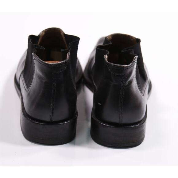 Salvatore Ferragamo Mens Black Ankle Chelsea Boots Leather 10 D - Picture 6 of 12